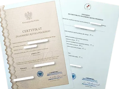 Certyfikat Językowy